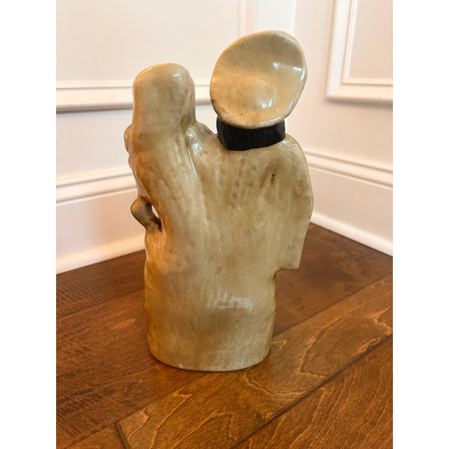 Vintage Scottish Ceramic Figure Spill Vase For Sale - Image 4 of 9