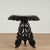 Standout 19th century Anglo Indian tilt top table handcrafted in rosewood with dramatic wood grains featuring a round top...