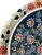 Add a vibrant vintage accent to your entertaining collection with this round metal serving tray featuring a bold floral...