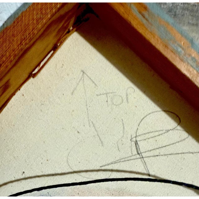 1980s John Pearson, Op Art Hard Edged Abstract Geometric Mod Painting John Pearson, 1985 For Sale - Image 5 of 15