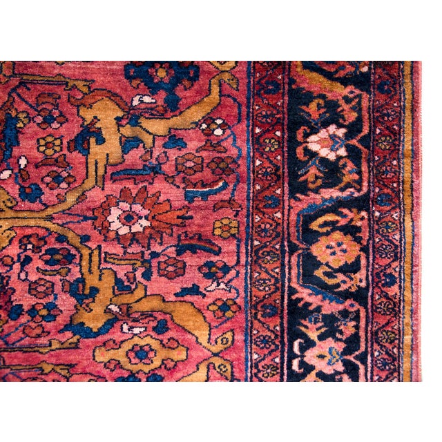 Early 20th Century Persian Lilihan Rug For Sale - Image 9 of 14