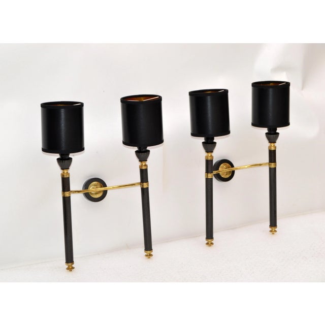 French Vintage 2-Arm Sconces - Pair For Sale - Image 12 of 12