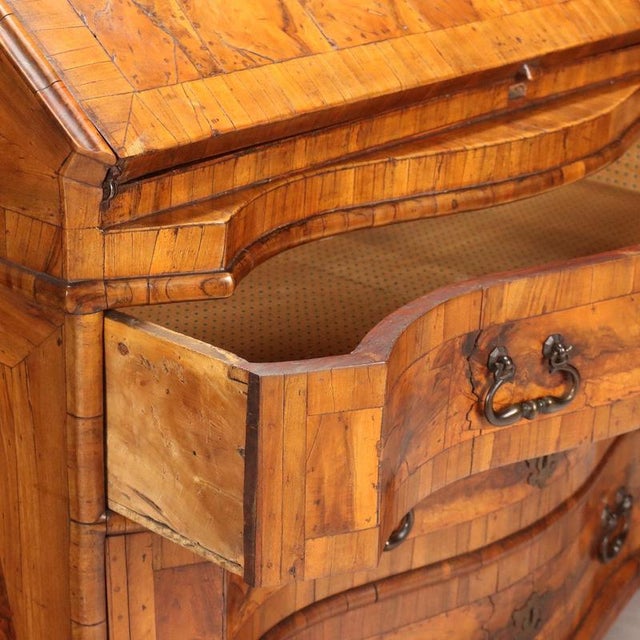 Wood Walnut Drop-Leaf Secretary For Sale - Image 7 of 13
