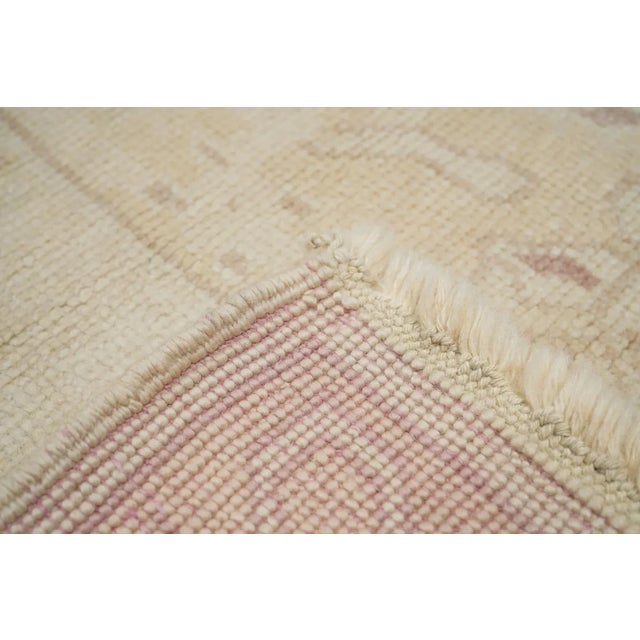 Sand Oushak Rug 4'1'' X 6'1'' For Sale - Image 8 of 9