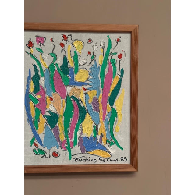Leif Brünning, Brunning the Count, 1989, Oil on Canvas, Framed For Sale - Image 15 of 17