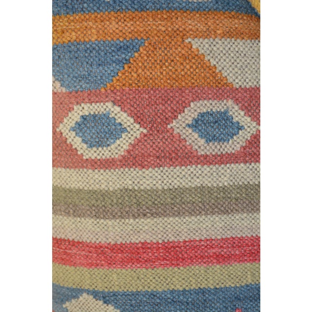 Sundance Kilim Wool Colorful Southwest Loveseat / Sofa Entry Bench Seat For Sale - Image 4 of 14
