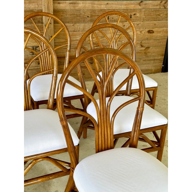 Some dining chairs simply fill a room. These become part of the architecture. This beautifully restored set of six vintage...