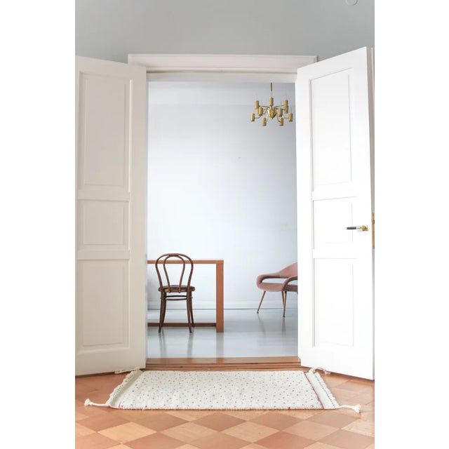 Contemporary Raindrop Orange Rug by Tikau For Sale - Image 3 of 5