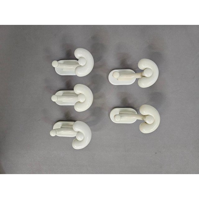 Plastic Coat Hooks, Italy, 1970s, Set of 5 For Sale - Image 11 of 16