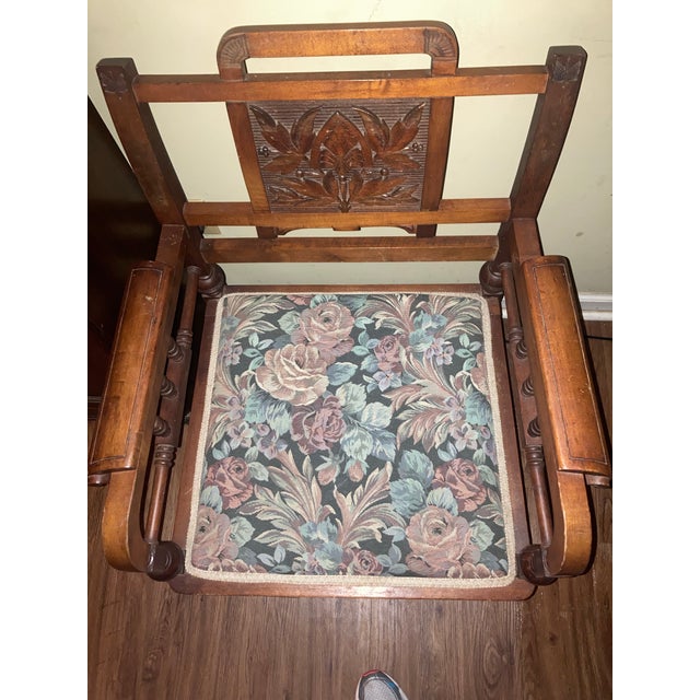 Victorian Mid 19th Century Eastlake Parlor Chair For Sale - Image 3 of 8