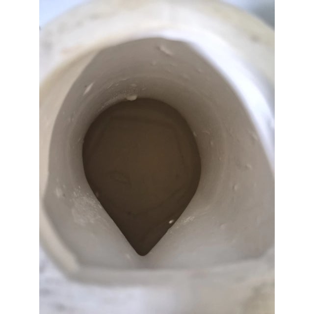 Ceramic Art Deco Iridescent Crackle Glaze Porcelain Head For Sale - Image 7 of 11