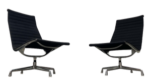 Mid-Century Modern EA 116 Aluminium Swivel Lounge Chairs by Charles & Ray Eames for Herman Miller / Vitra, 1960s, Set of 2