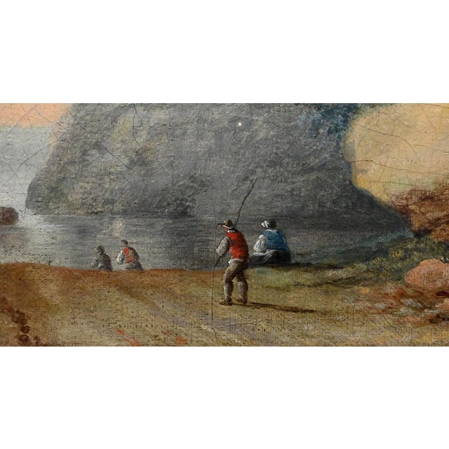 After Jean Pillement, Path Opening Onto the Sea, Oil on Panel, Late 19th Century For Sale - Image 9 of 17