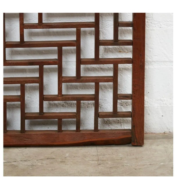 Antique Chinese Fretwork Screen For Sale - Image 4 of 8