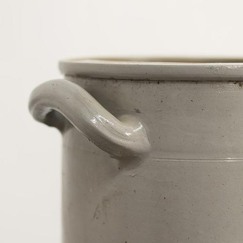 Contemporary Minimalism Glazed Confit Jars, 1920s, Set of 3 For Sale - Image 3 of 12