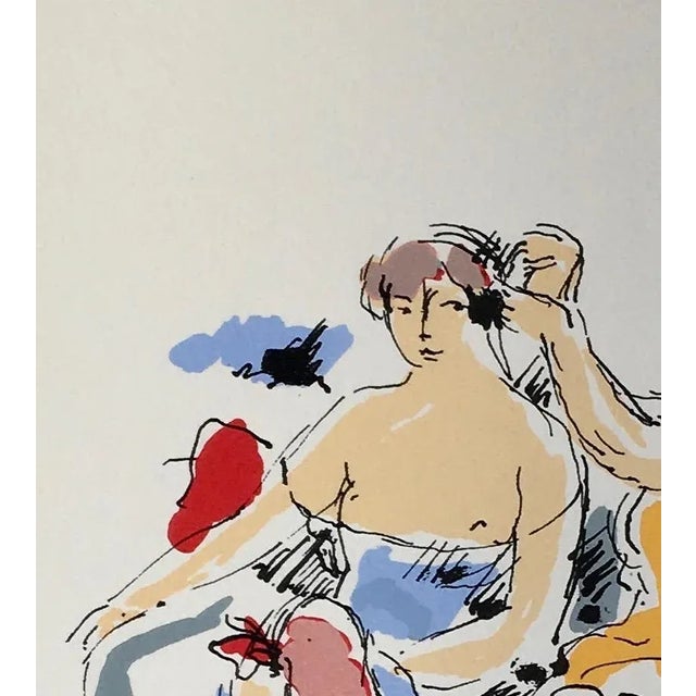 Abstract 1983 “Friends” Screen Print by Dutch Artist Nic Jonk - For Sale - Image 3 of 12