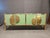 Italian Brass and Green Murano Glass Sideboard from Justfurnituress SRL For Sale - Image 15 of 16
