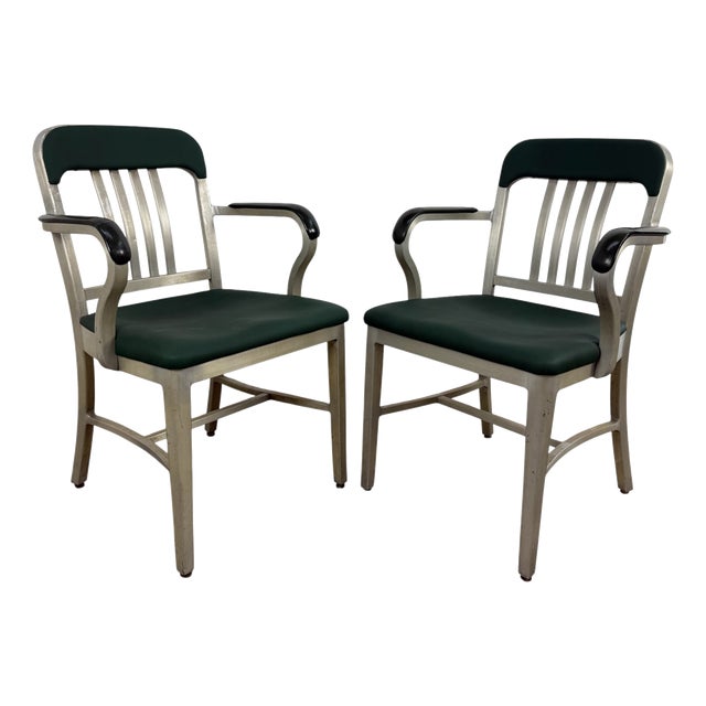 American Aluminum Goodform Armchairs, 1950s, Set of 2 For Sale