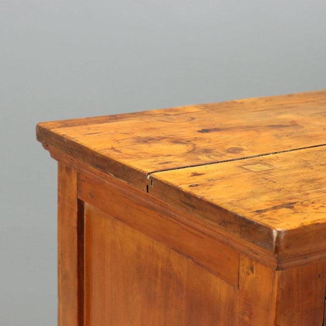 Directoire Sideboard in Walnut-Stained Poplar For Sale - Image 5 of 9