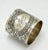 Silver Oversize Beautifully Hand Engraved Antique American Victorian Sterling Silver Napkin Ring - Circa 1870s For Sale - Image 8 of 12