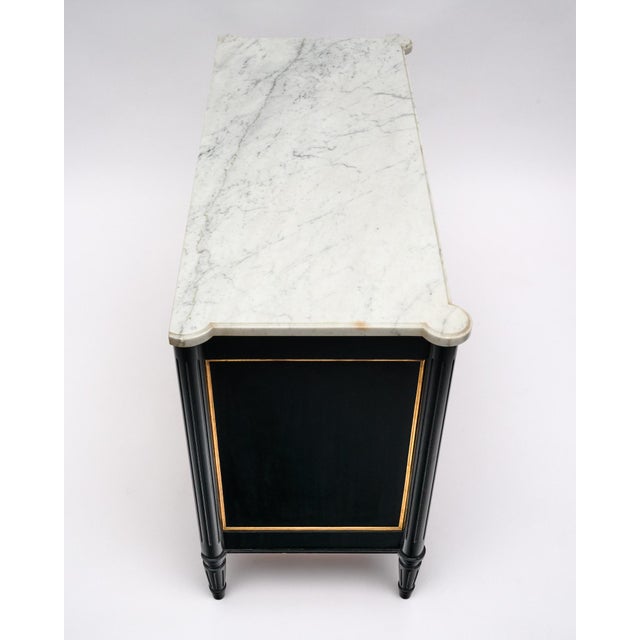 Wood Louis XVI Ebonized Chest of Drawers For Sale - Image 7 of 9