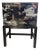 Mid-20th Century Chinese Black Lacquer 3-Drawer Cabinet on Stand With Incised Detail For Sale