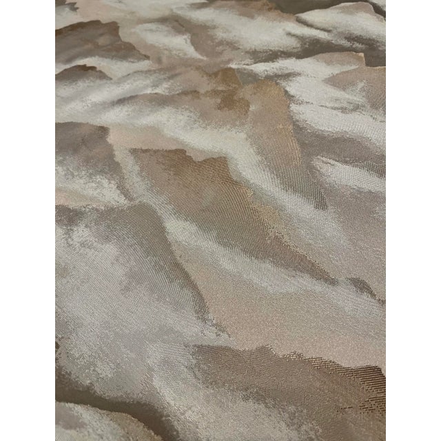 Abstract Caracole Mod Wash Metallic Silver and Gold Multipurpose Fabric 8369-18cc - 17 Yards For Sale - Image 3 of 5