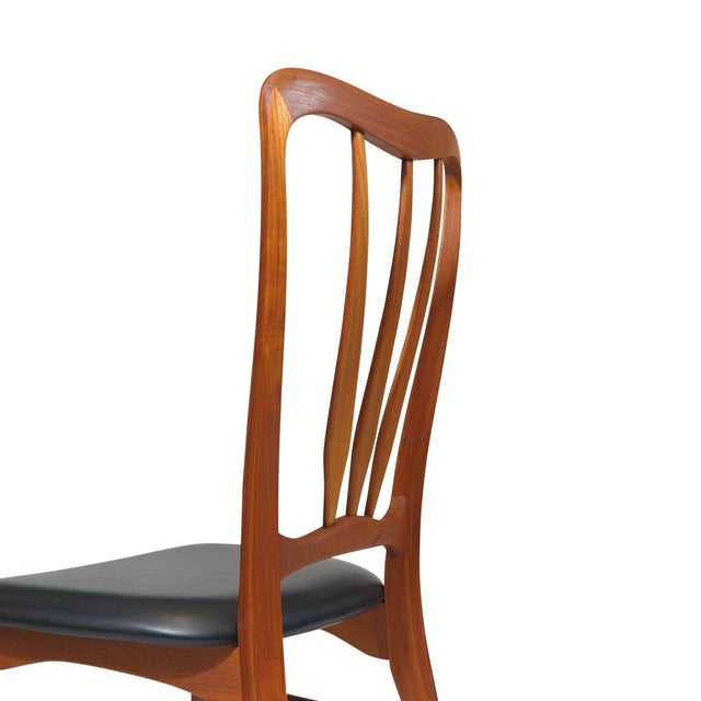 Mid 20th Century Niels Koefoed Ingrid Teak Danish Dining Chairs, Set of 8, Restored For Sale - Image 4 of 10