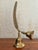 English 1980s Double Brass Bell With Feather Handle For Sale - Image 3 of 6