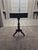 This is a federal or Duncan Phyfe style side table featuring a turned pedestal base and tripod legs. This table includes a...