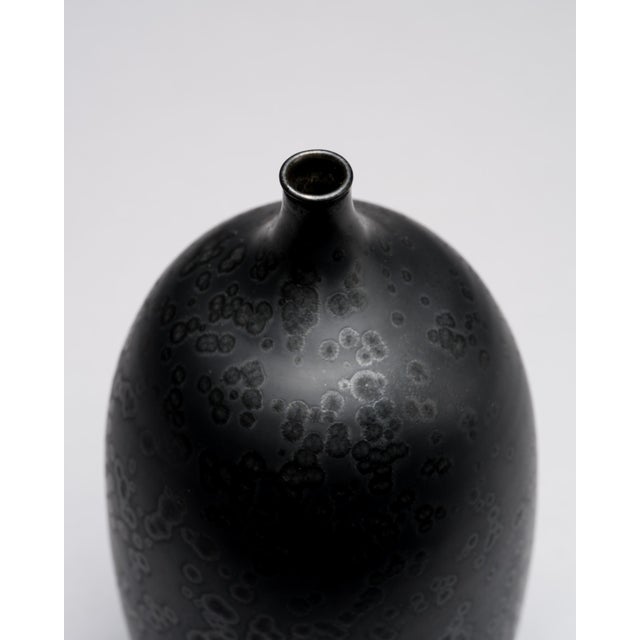 1970s Crystalline Glaze Ceramic Vase by Karin and Walther Zander, Germany, 1977 For Sale - Image 5 of 9