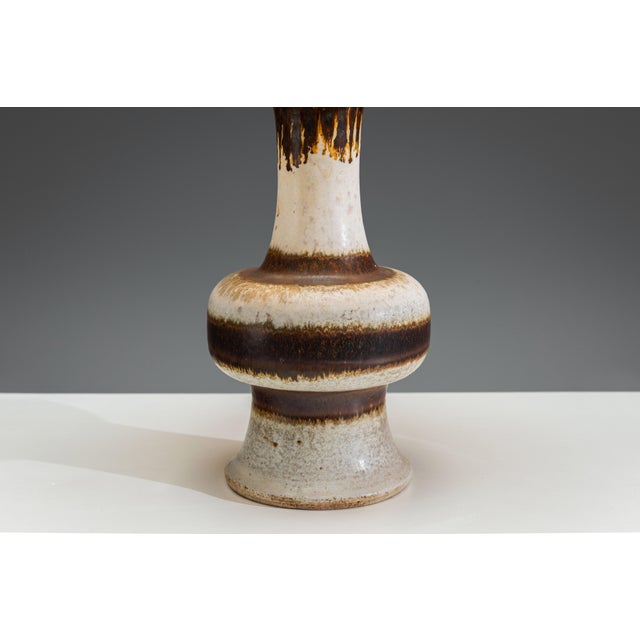 Beige Vintage Ceramic Table Lamp by Axella, 1960s For Sale - Image 8 of 13