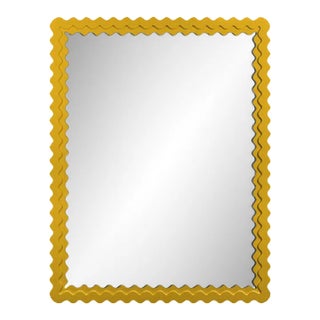 Fleur Home Carnival Chaos Rectangle Mirror in Gold Leaf, 36x48 For Sale