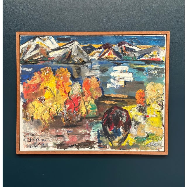 S. Pctcizon, Abstract Landscape, 1963, Oil on Canvas, Framed For Sale - Image 17 of 18