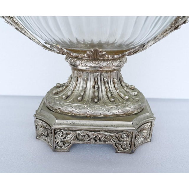 Victorian Sheffield Silver Plate Tureen in Cut Glass For Sale - Image 5 of 15