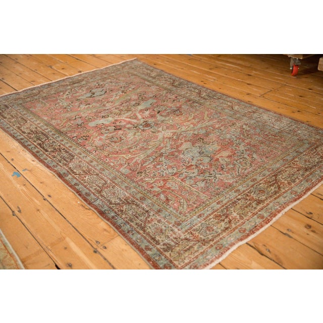 Traditional Vintage Distressed Mahal Rug - 4'6" x 6'8" For Sale - Image 3 of 12
