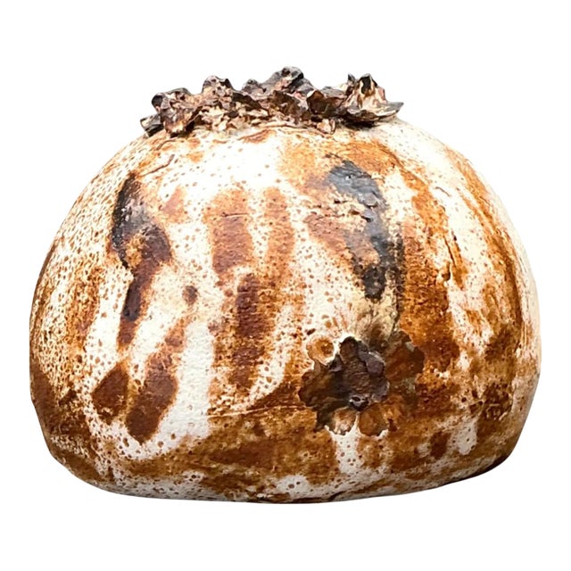 Vintage Organic Form Ceramic Sculpture For Sale