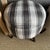 Textile Pair of Modern Neutral Gray, Black & Greige Stripe Ottomans Made From Vintage Turkish Rugs For Sale - Image 7 of 8