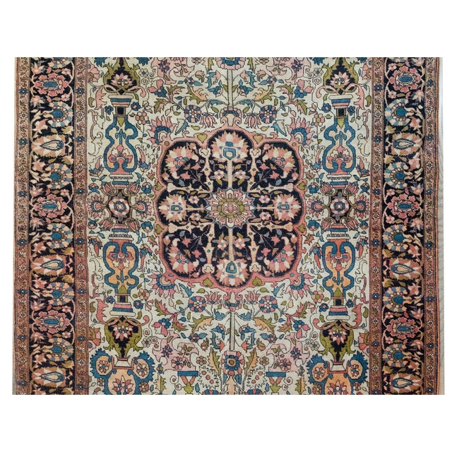 Textile Early 20th Persian Sarouk Farahan Rug For Sale - Image 7 of 16