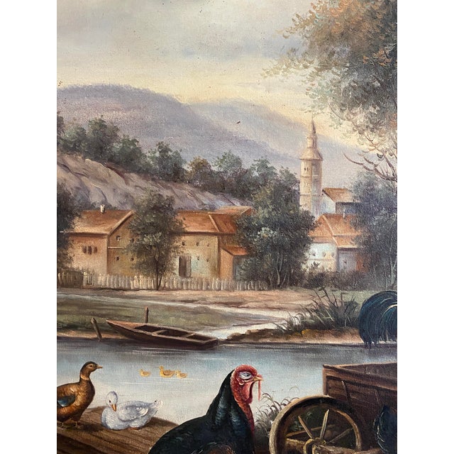 Mid 20th Century Mid 20th Century Framed Still Life of Chickens For Sale - Image 5 of 7