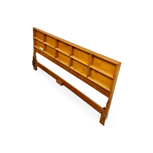 Crafted in Sweden during the 1960s, this king-sized headboard by Edmond Spence exemplifies the era's affinity for sleek,...