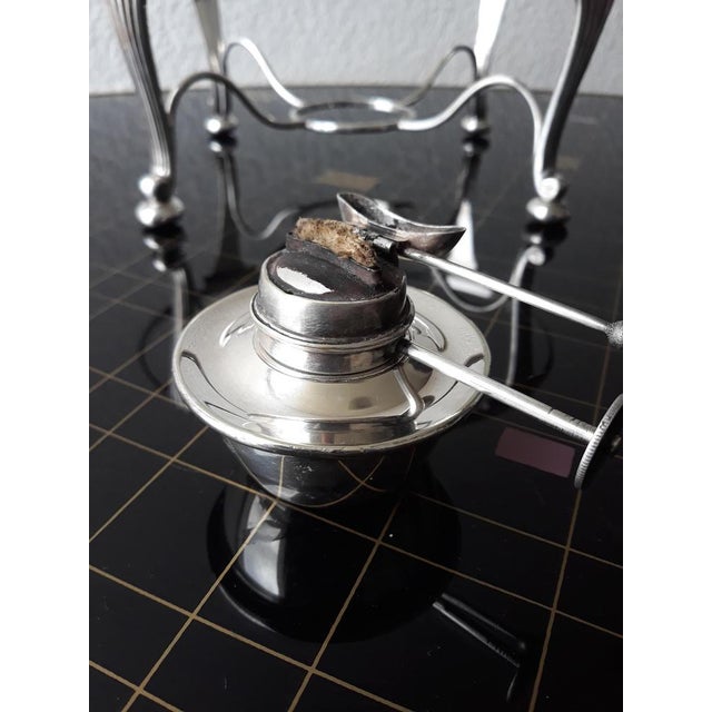 Antique Silver-Plated Food Warmer from W. H. & S. Cross Arrows William Hutton & Sons, 1900s, Set of 6 For Sale - Image 14 of 17