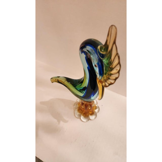 Mid 20th Century Murano Style Crane Sculpture For Sale In Dallas - Image 6 of 6