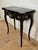 Chinese Black Lacquer Games Table with Hand-Painted Floral Decoration For Sale - Image 6 of 18
