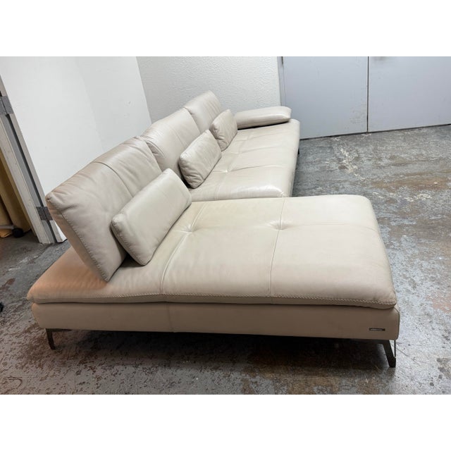 Roche Bobois Sacha Lakic for Roche Bobois Scenario Leather Sectional Sofa For Sale - Image 4 of 12