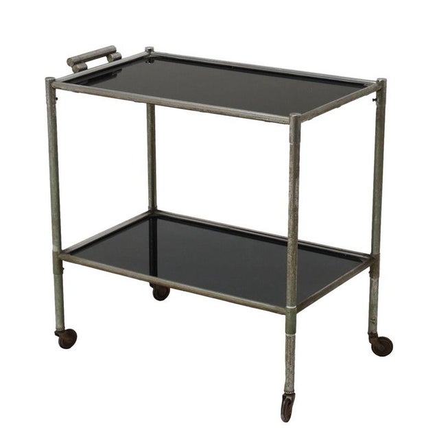 Vintage Service Trolley in Aluminium and Glass, Italy, 1960s For Sale - Image 9 of 9