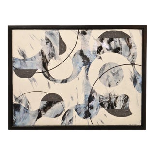 Layered Paths Mixed Media Abstract Painting Framed For Sale