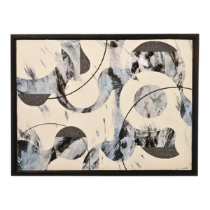Layered Paths Mixed Media Abstract Painting Framed