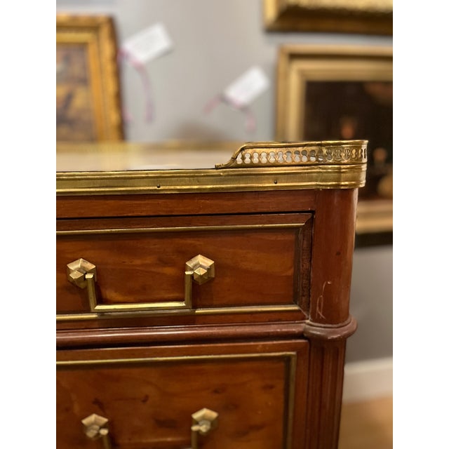 18th Century Louis XVI Style Epoque Mahogany Officer's Commode. For Sale - Image 4 of 7