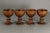 Victorian 19th C. Treen Ware Turned Wood Egg Cups Set of Four For Sale - Image 3 of 15